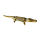 Crocodile ashtray with brass lid