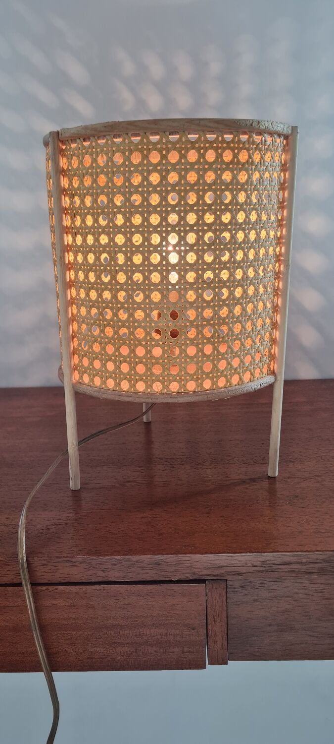Rattan table lamp and canning