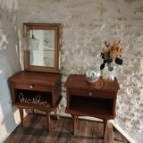 Pair of 70's bedside tables