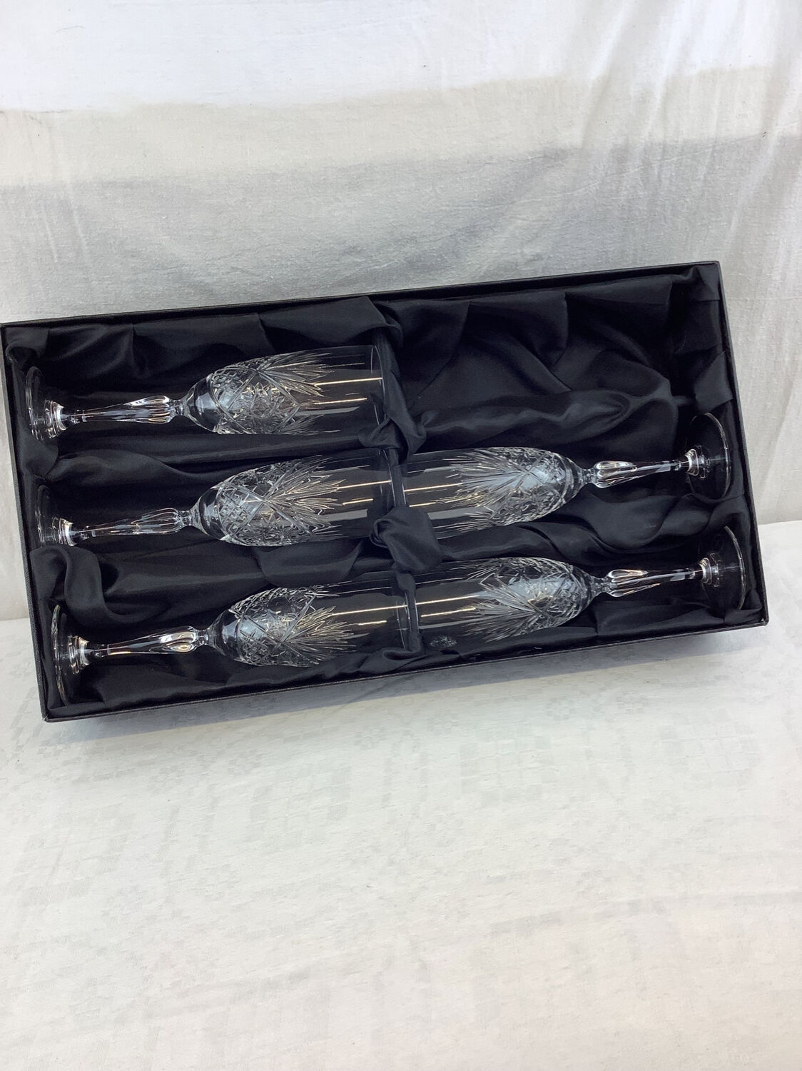 5 baccarat crystal flutes made in france