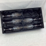 5 baccarat crystal flutes made in france