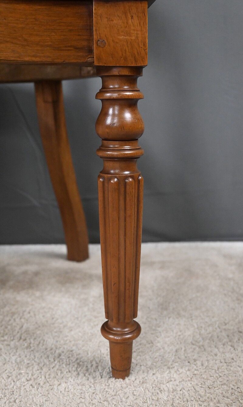 Walnut office chair, Louis-Philippe period – early 19th century