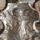 Antique Silver Metal Chandelier, Lamp