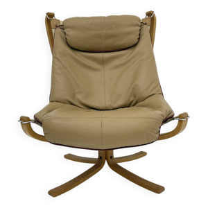Fauteuil en cuir falcon
