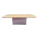 Travertine coffee table
