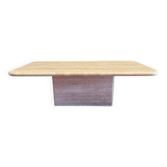 Travertine coffee table
