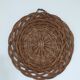 Wicker tray wall decoration