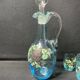 Cabaret à liqueur émaillé avec 6 gobelets – Art nouveau