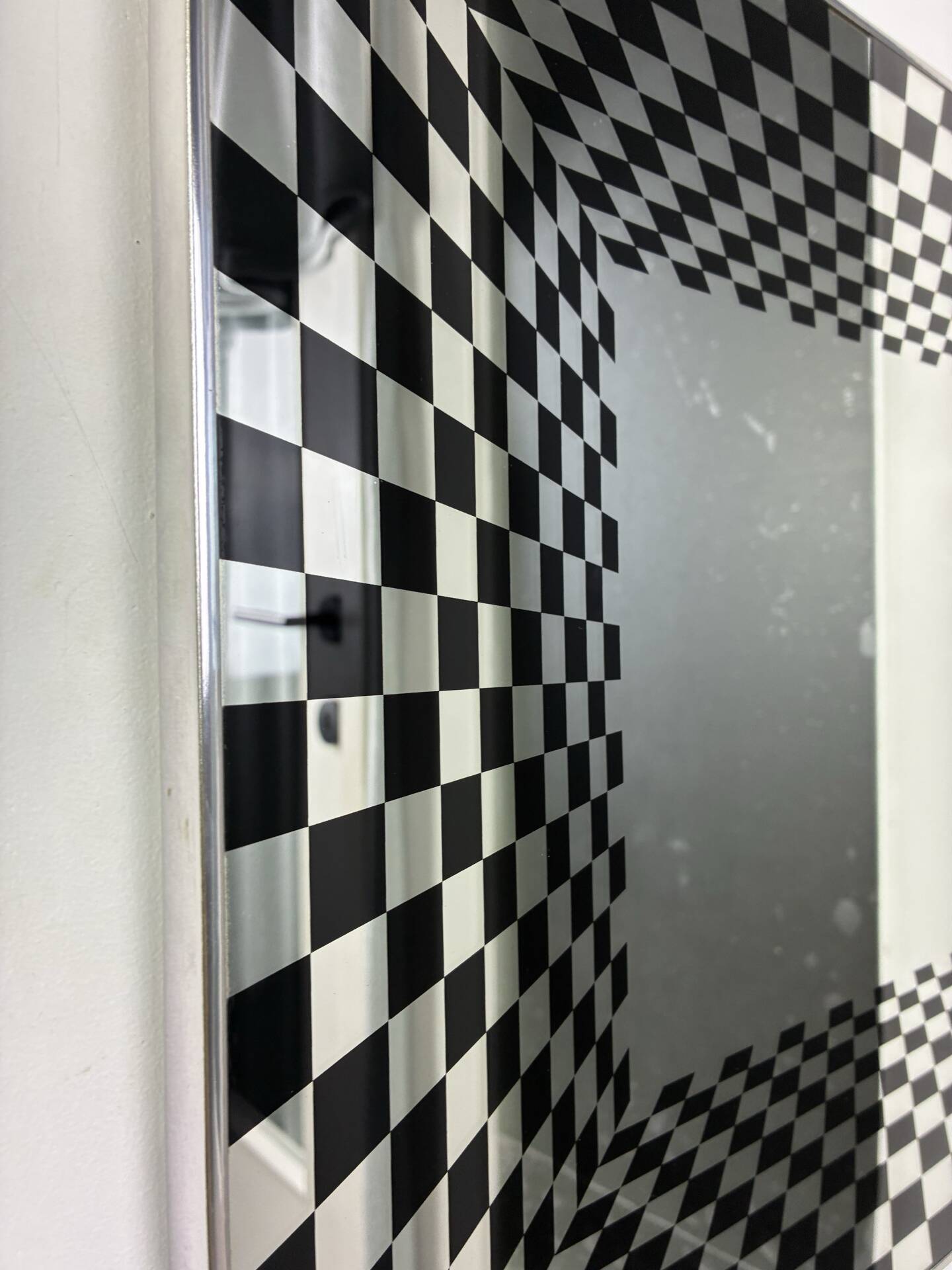 Vintage Op Art mirror by Deknudt