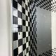 Vintage Op Art mirror by Deknudt