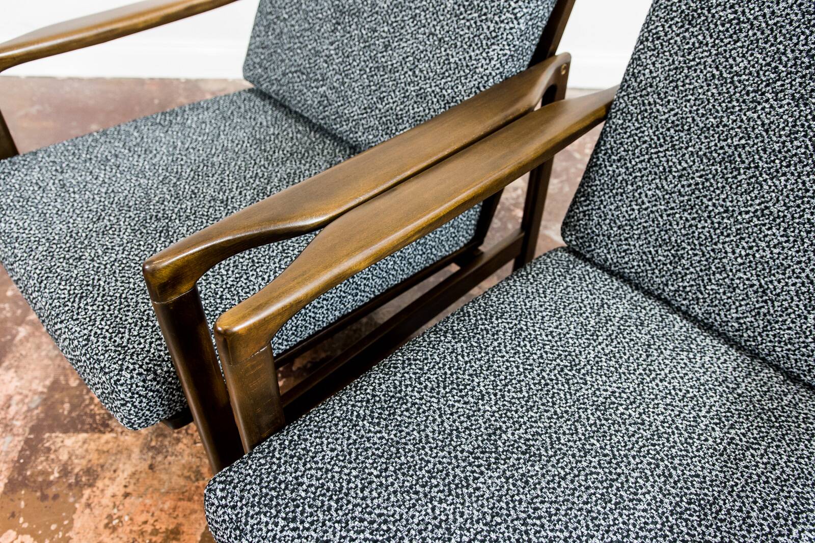 Mid Century Armchairs By Zenon Bączyk, 1960's, Set Of 2