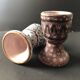 Pair of ceramic egg cups by Jean Austruy