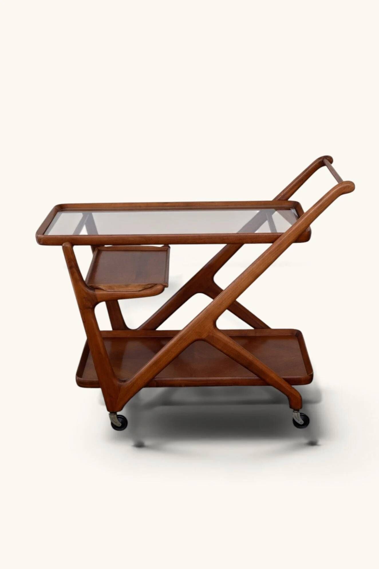 Bar cart by Cesare Lacca for Cassina, 1950s.