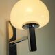 Pair of chrome and glass wall lights from the 1970s.