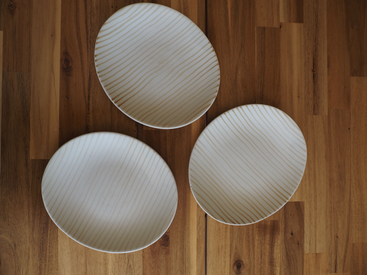3 oval flat plates Salins model Jamaica (rare)