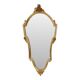 Miroir cranté en or classique Deknudt, biseauté, style Louis XVI, 94 cm