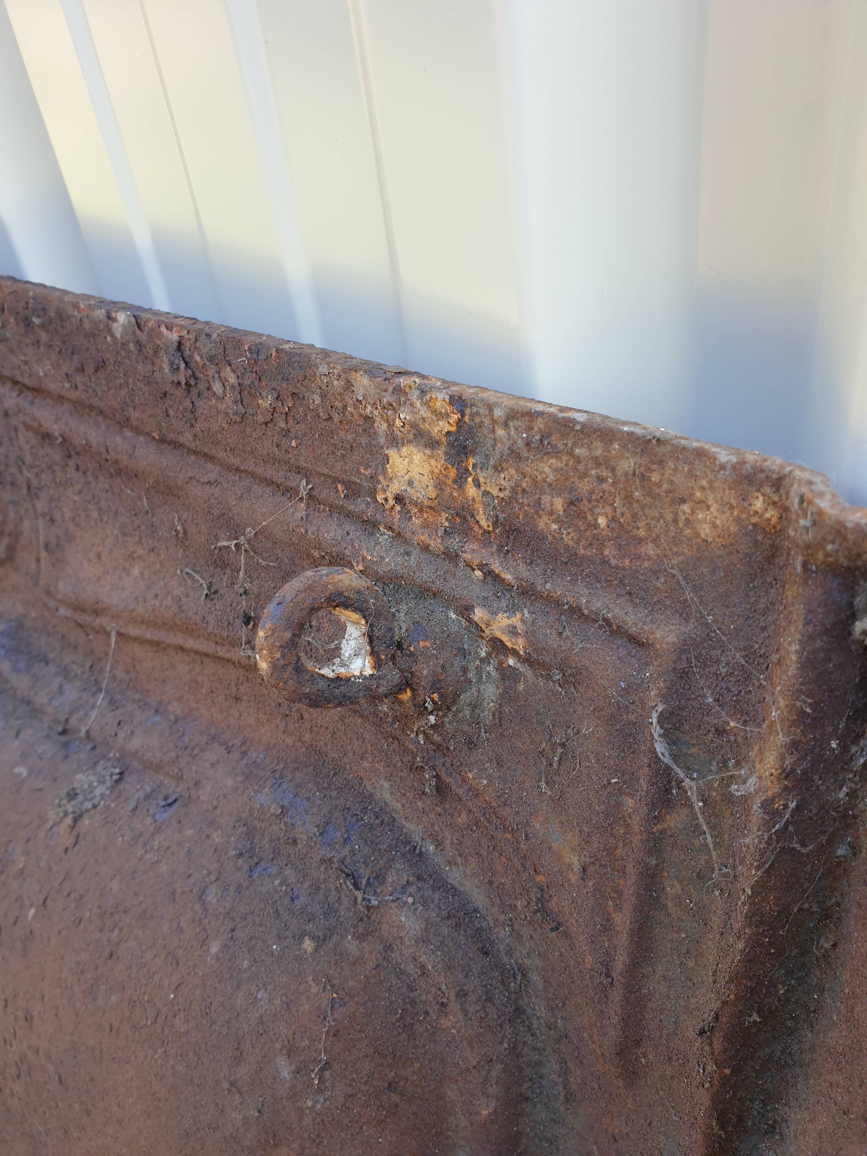 Cast-iron fireplace mantle