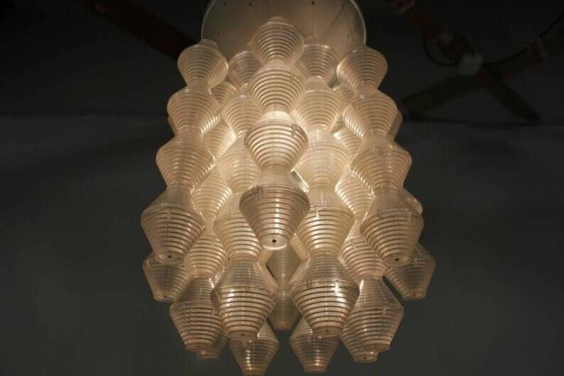Pair of Beautiful Midcentury Design Napako Pendants, 1970s