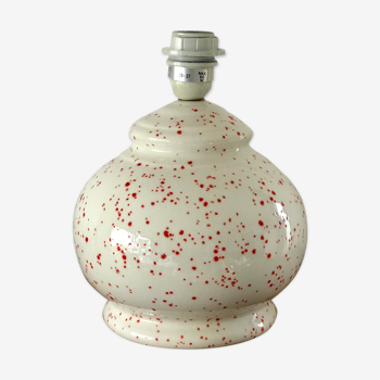 Speckled ceramic ball lamp