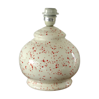 Speckled ceramic ball lamp