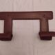 Leather wall coat rack