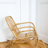 Rocking flesh child rattan