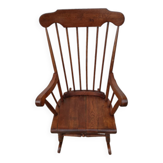 Rocking chair bois adulte ancien
