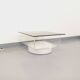 Vintage Italian square illuminated coffee table in glass and plexiglass