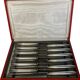 Tableware, 12 dessert knives made of silver-plated metal around 1950.