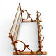 Art Deco wall coat rack shelf