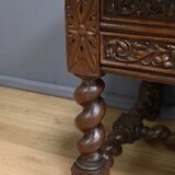 Oak desk, Neo-Gothic style – Late 19th century