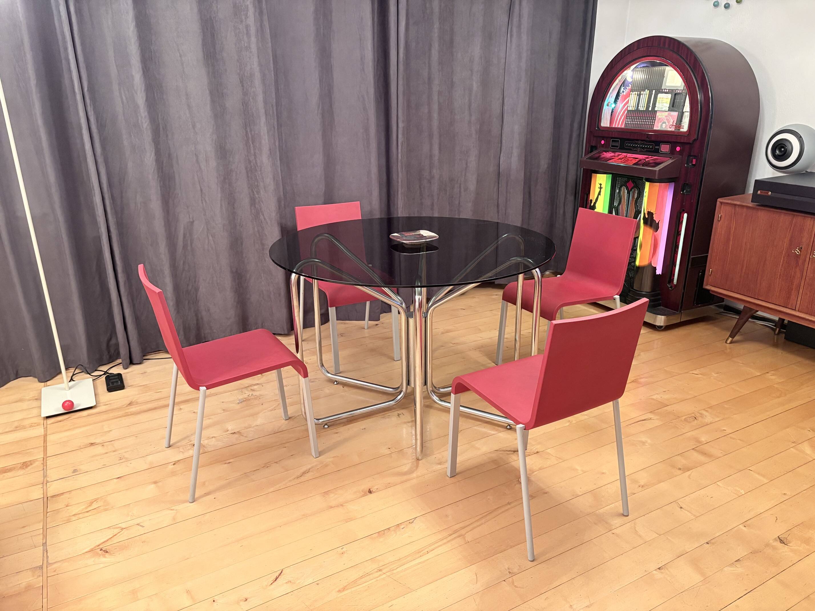 Set of four stackable .03 chairs designed by Maarten van Severen, Vitra, Sw