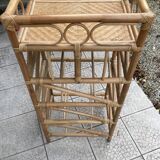 Vintage rattan chiffonier