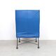 Montis Charly blue leather arm chair, 1980s
