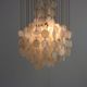 Sixties ceiling lamp with small ceramic shells