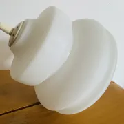 Vintage suspension in white opaline – Scandinavian design