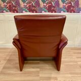 ADJUSTABLE LEATHER DESIGN ARMCHAIR "ERPO".