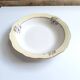 Vintage shallow dish L'Amandinoise model Paola white cream flowers