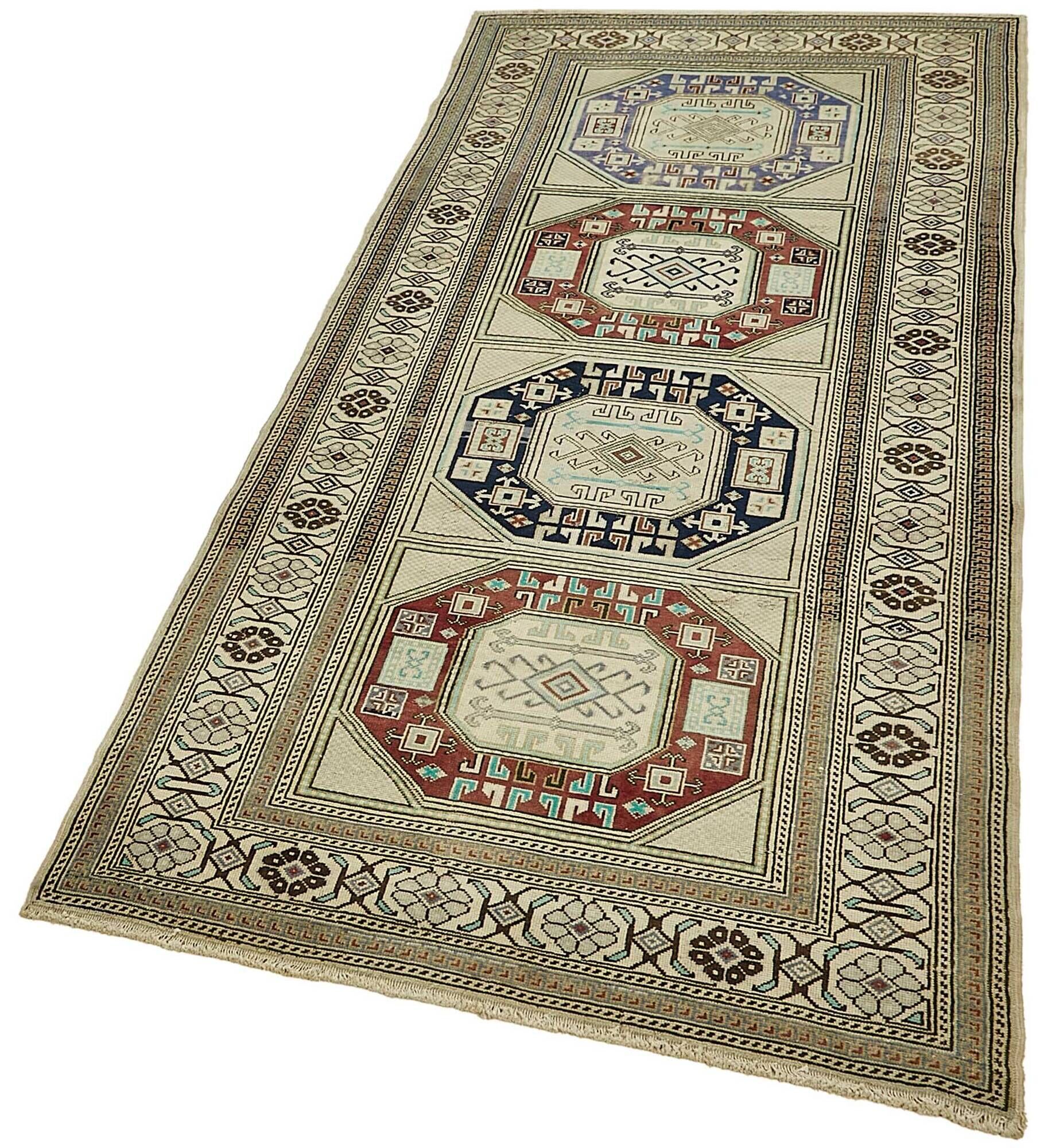 Turkish Vintage Anatolian Rug 92 cm x 210 cm