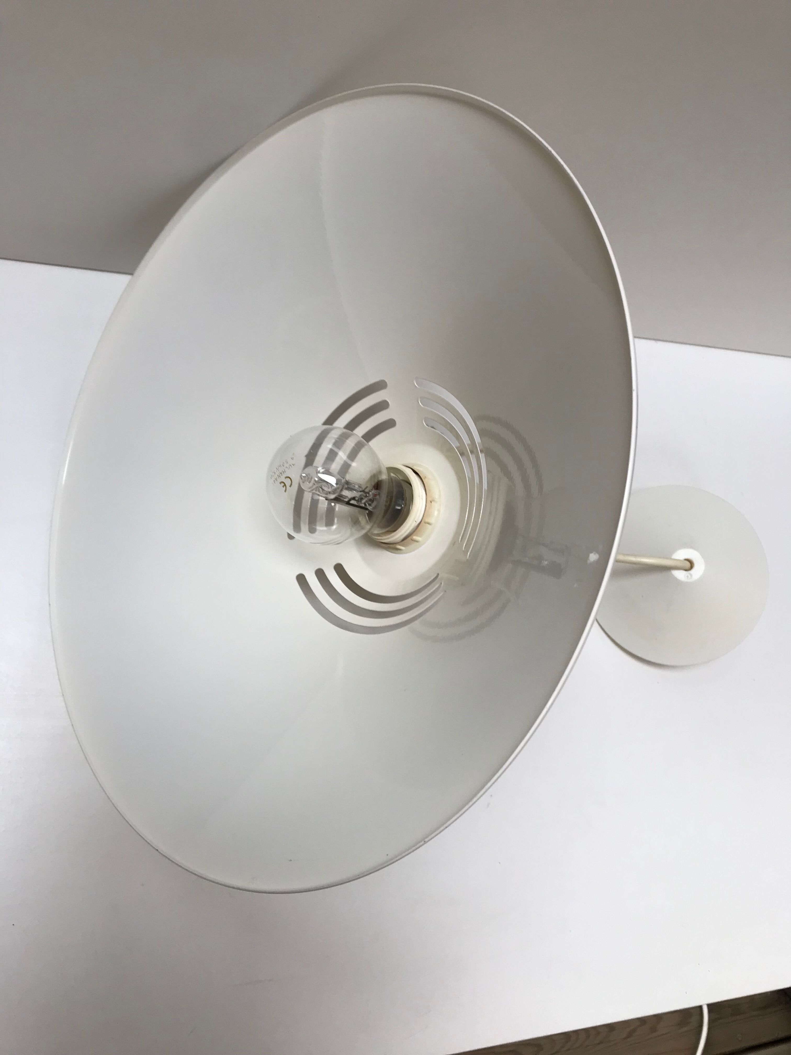 White metal pendant light