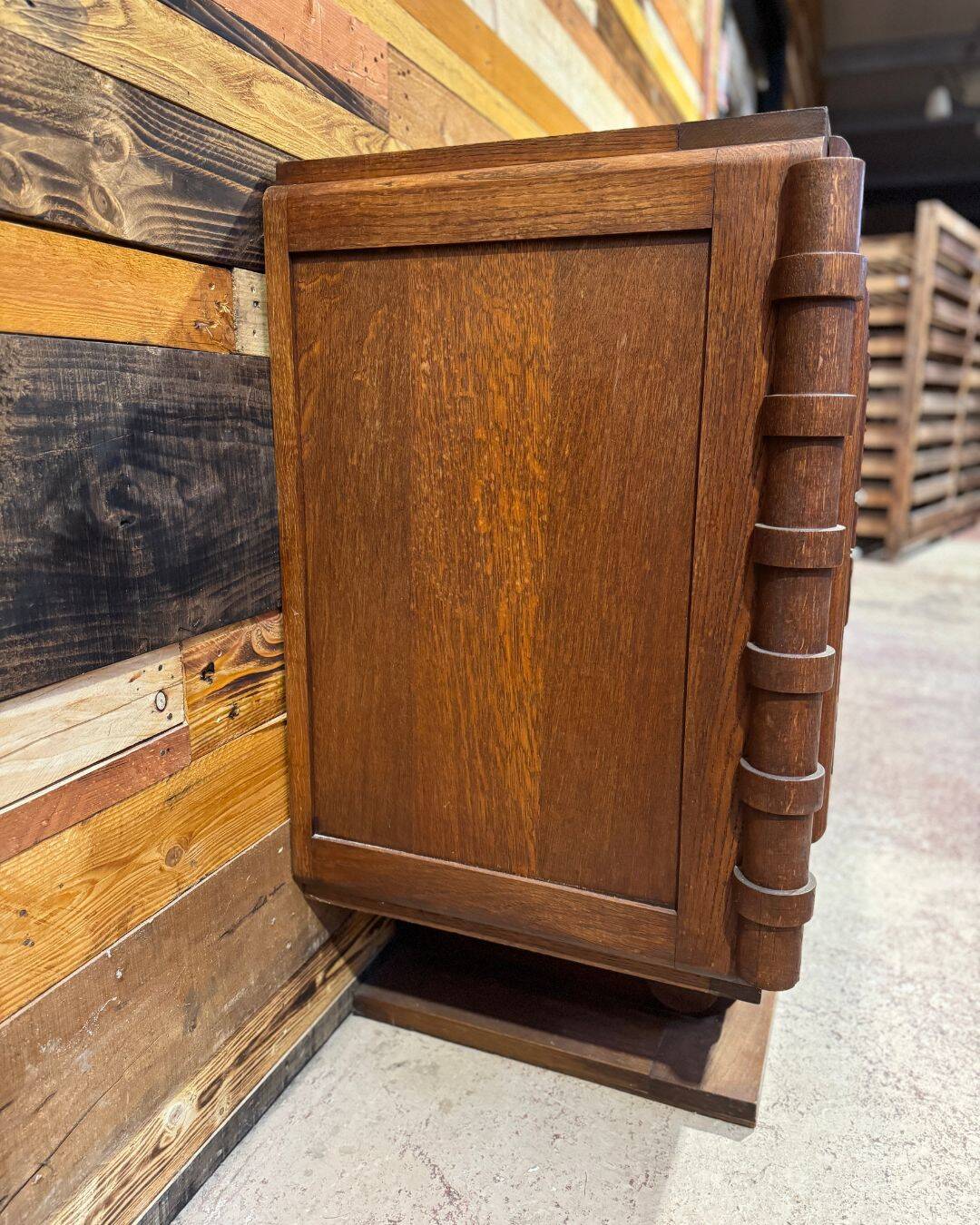Buffet bas Art Déco Moderniste - Chêne massif