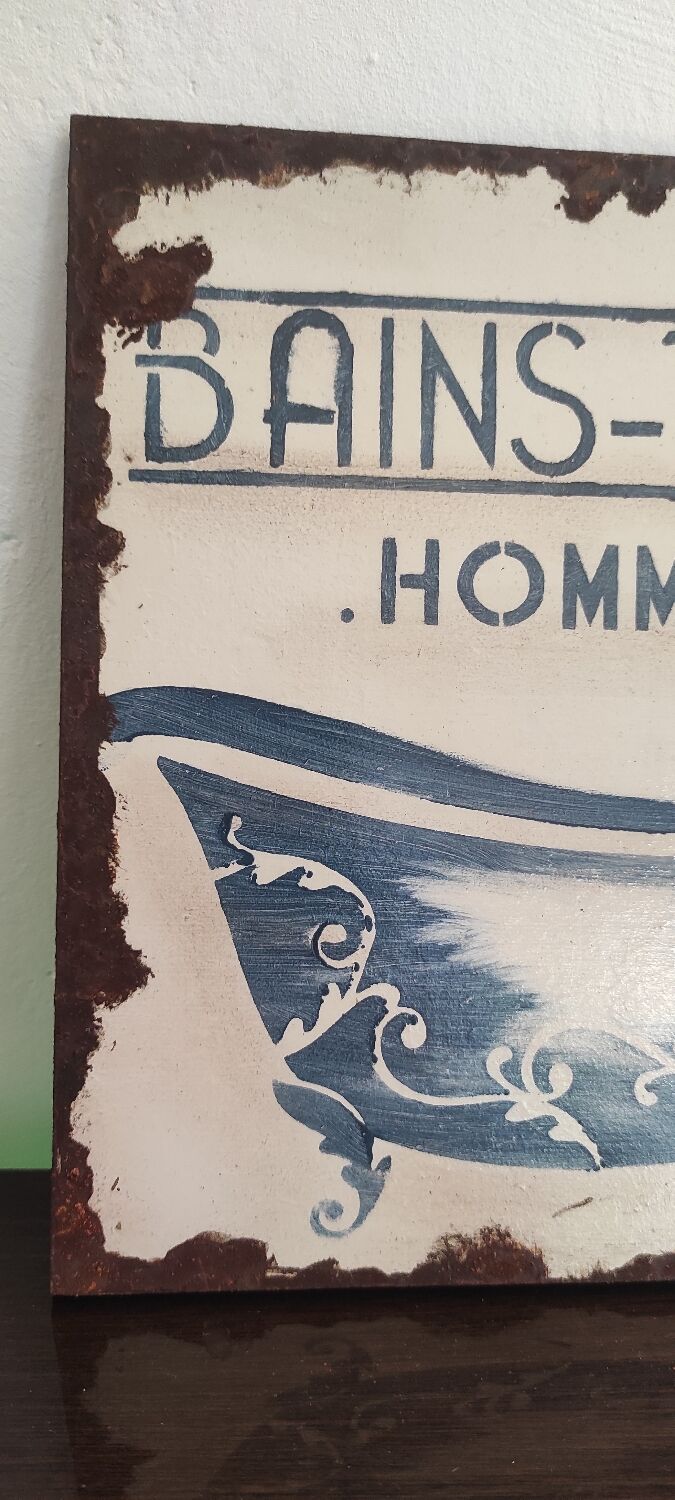 Creation enameled plate