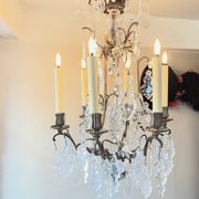 Crystal pendant chandelier 19th century