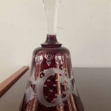 Bohemian crystal table bell