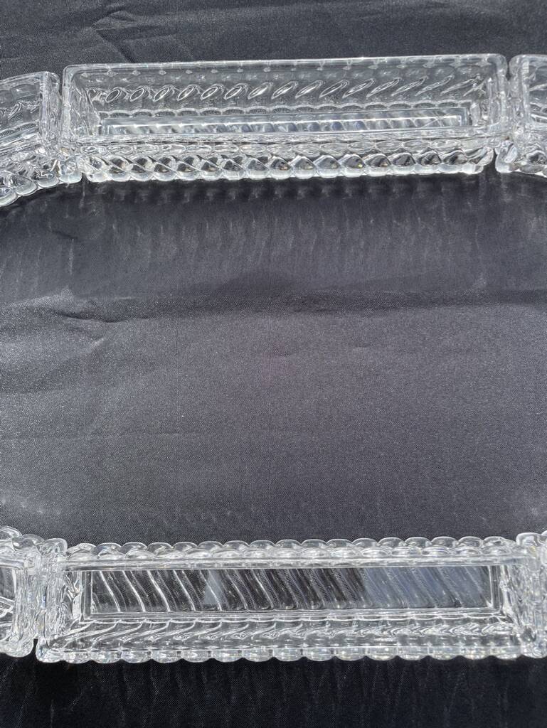 Baccarat twisted bamboo table planter – 19th-early 20th century