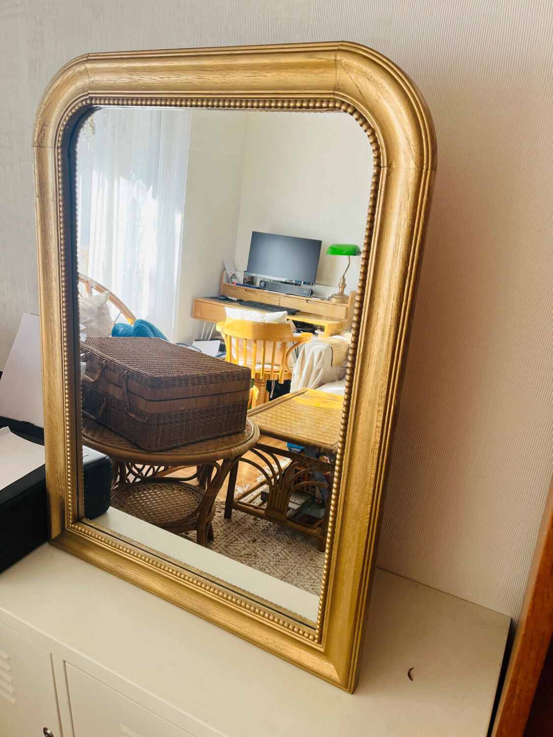 Mirror 80x59cm gilded wood