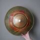 Vintage conical hat handmade Asian crafts decorative object