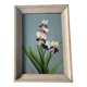 Tableau huile sur contreplaqué "Iris"