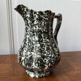 Green and blue speckled water carafe/pitcher