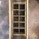 Vintage wooden bottle holder 10 slots